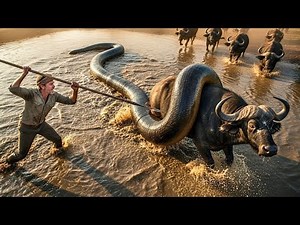 Heroic Rescue Team: Saving the Mother Buffalo from a Mysterious Alien Creature