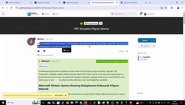 Python İle Yazı ve Resim Olarak PDF Dosyasına Watermark Ekleme (TANITIM) [Full Movie]