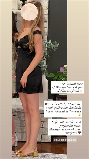 Custom Latte spray tan by NUDA for a natural, sun-kissed finish #fypシ゚viral #MobileSprayTan #NJSprayTan