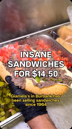 Juan | Foodie on Instagram: "Insane submarine sandwiches in Burbank 🥖 📍 216 Magnolia Blvd, Burbank, CA 91502 👉🏻 @giamelas"