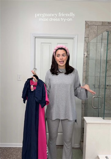 Maxi Dress Try-On: Maternity Styles for Comfort