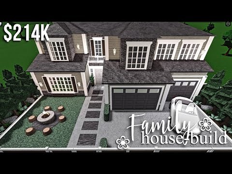 Family House Build | Roblox Bloxburg | GamingwithV