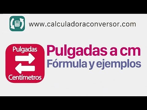 Convertir pulgadas a CM (in a cm) fácil: fórmula y demostración