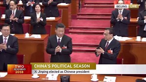 17K views · 343 reactions | Xi Jinping elected Chinese president, CMC chairman Xi Jinping was elected Chinese president and chairman of Central Military Commission of the People's Republic of China Saturday morning at the ongoing session of the 13th National People's Congress. (Video/CGTN) | People's Daily, China | Facebook
