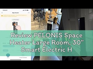 Review PELONIS Space Heater Large Room, 30" Smart Electric Heaters with Thermostat, App & Voice Remo