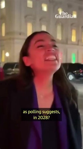 AOC reacts to poll showing her ahead of JD Vance in 2028 presidential race