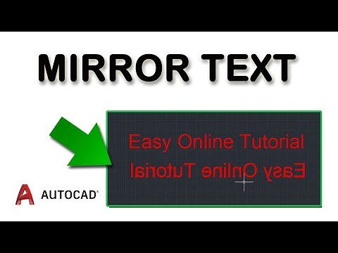 How to mirror text in AutoCAD easily
