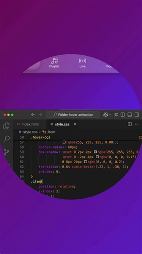 Glassmorphism Navigation Bar with HTML & CSS