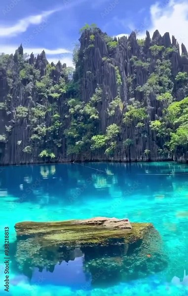 An idyllic scene featuring the beautiful blue waters, inviting and tranquil, perfect for relaxation and exploration.