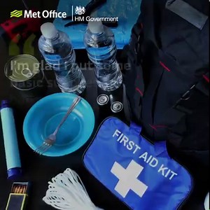 Advice from the Met Office encourages you to be WeatherReady for winter. Put useful things such as water, a torch and batteries plus emergency numbers in a bag in case a storm takes out power, water or phone lines. | Met Office