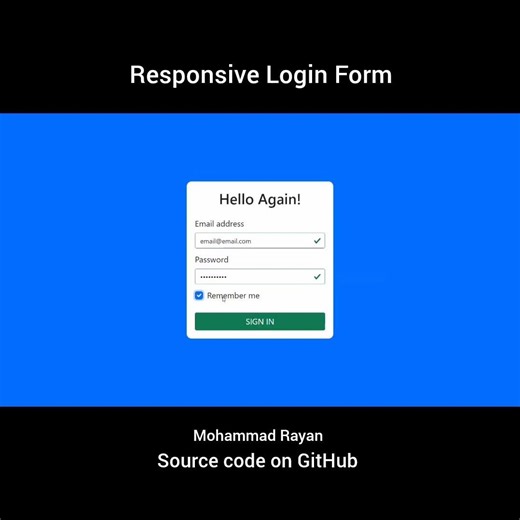 Get ready to level up your web skills with this responsive login form made using Bootstrap 5
