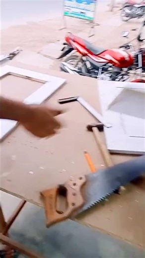 How to Build a Rectangular Wooden Frame #wood #woodcutting #frame #build #ytshorts