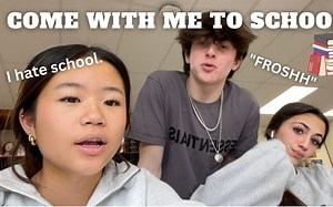 【ting中字】【Emilyha】美国女高中生的上学日常|HJEvelyn的妹妹的上学vlog|画画课|信息技术课|回家作业？