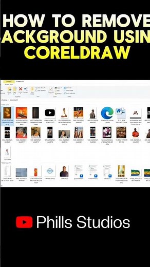 how to remove background in coreldraw #GraphicDesign #PhillsStudio #CorelDRAWtutorial #photoshop
