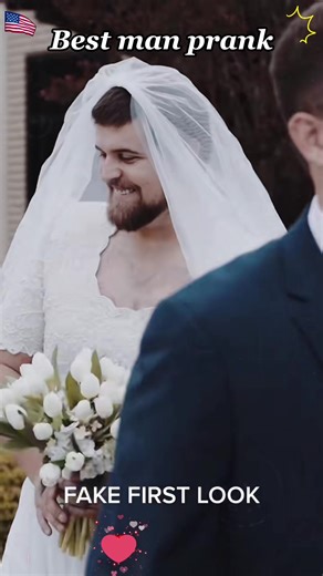 Funny first look prank 🤣🤣🤣 #prank #happy #wedding #funny #groom #fyp#usa