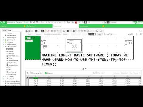 ⏱️ Types of Timers in Machine Expert Basic – Full Tutorial . #timers #schneiderplc