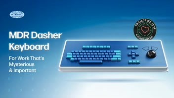 MDR Dasher Keyboard: For Work That's Mysterious & Important (Full video, click the link below.) https://www.kickstarter.com/projects/atomickb/mdr-dasher-keyboard-for-work-thats-mysterious-and-important?ref=discovery_newest&total_hits=39745&category_id=52 Standard equipment for Macrodata Refinement: CNC-milled body, integrated trackball, modular design—Please enjoy each keystroke equally. | Creative New Idea Gizmos