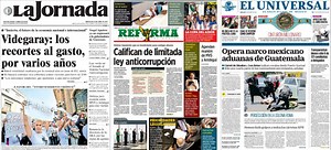 Titulares de prensa mexicana del 22 de abril 2015