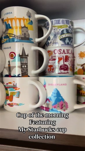The chosen coffee cup today was Disneyland! I love collecting Starbucks coffee cups from almost everywhere I travel to. @Starbucks
