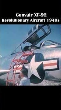Convair XF-92 in Action | Historic Experimental Aircraft #ww2 #military #aviation