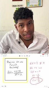 Como calcular el dominio de una función racional #algebraicamente #cursodealgebra #matematicas