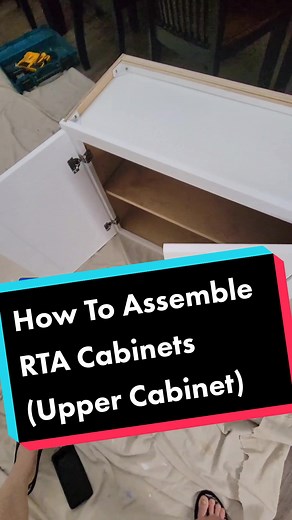 How To Assemble RTA Cabinets (Upper Cabinet)