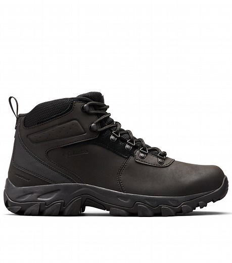 Mens Newton Ridge Plus II Waterproof Hiking Boots - Wide Fit Black / Black