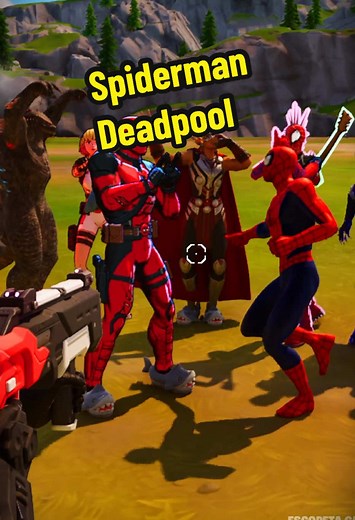 Spiderman and Deadpool Rap Battle in Fortnite