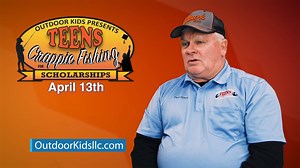 Teen Crappie Fishermen & Women - It's a FREE Crappie Fishing Tournament for Scholarships on Friday & Saturday April 12th & 13th - To find out more, visit https://www.outdoorkidsllc.com/ | Lake TV