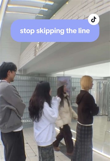 someone keeps budging in line 😖 #glow #meme #funny