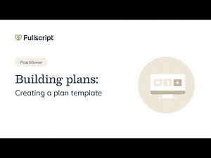 Building plans: Creating a plan template | Provider support
