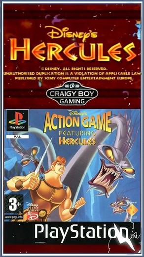 Disney’s Hercules Action Game PS1 Gameplay #retrogaming