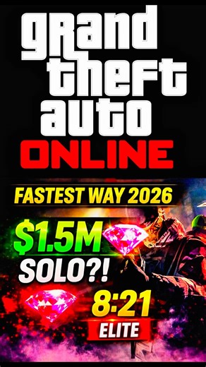 $1.5M SOLO in 8:21 😳 #gta5
