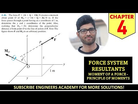 4-46 Force System Resultant Moments Chapter 4 (Hibbeler Statics 14th Edition) Engineers Academy