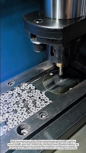 Amazing Gear Profile Shifting Process | Precision CNC Machining Explained