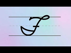 Cursive Writing – Capital Letter F | For Beginners Handwriting | Uppercase