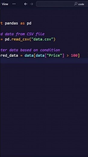 Filter CSV file in 5sec using pandas Python | python excel | python to excel | python pandas