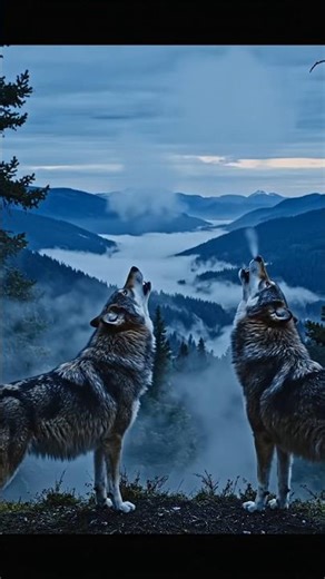 A pack of wolves prowls the misty forest🐺 #environment #concept #art #sketch #artwork #wolfpup