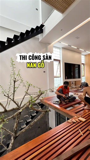 Thi Công Thang Xương Cá + Sàn Nan Gỗ| TMTA Archutecture #cauthangdep #tmta #nhadep #nhapho #tmta