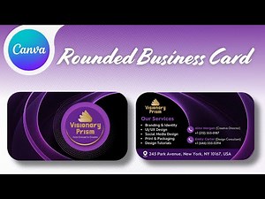 Rounded Corner Business Card using Canva