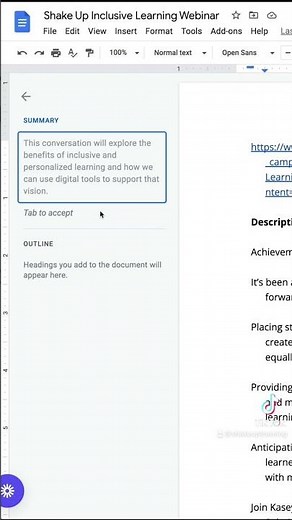 Auto-Generated Summaries in Google Docs