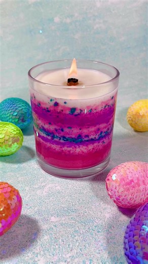 Steal This Candle Idea Before Everyone Else Does 👀🕯️ I had a little Easter candle experiment… and it turned out WAY cooler than expected. I tinted EcoLux Coco Soy wax, melted Easter colours, and literally splattered the wax against a clear Ilite vessel. The result? This vibrant, abstract layered candle that looks like a tiny piece of modern art. And here’s the fun part… ✨ Steal the idea. Seriously. If you make one, post your video and tag @candlehaven. I’ll send you a 5% off promo code for you