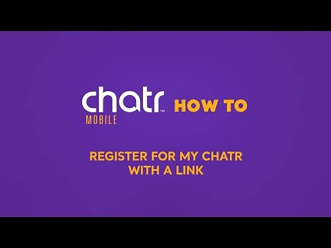 Register for My chatr with a link