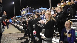 Sequim High's band plays their rendition of Imagine Dragons' "Radioactive" at last week's football game. | The Sequim Gazette