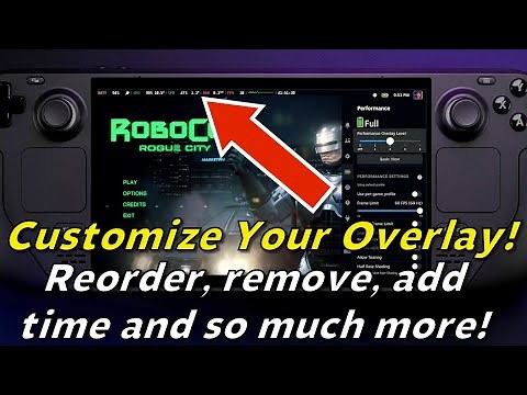 Steam Deck: Customize your Performance Overlay - Adding the time! (see description)
