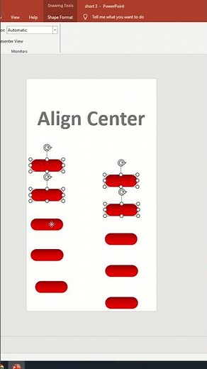 HOW TO SIMPLY ALIGN OBJECTS IN POWERPOINT IN JUST TWO STEPS #powerpointtemplate #tutorial