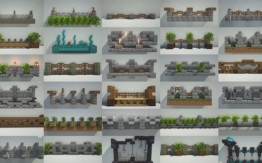 【外饰向建筑】35种Minecraft围墙设计想法灵感/建筑教程/Minecraft【搬运】