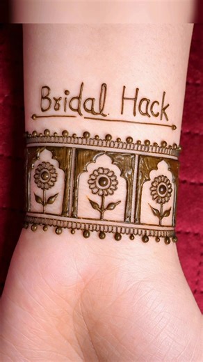 Quick Easy Bridal Mehndi 💍✨ | Simple Design 🌿 #shorts #mehndidesign #mehndi #henna #art #trending