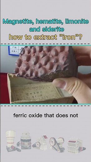 Magnetite, hematite, limonite and siderite, how to extract "iron"?