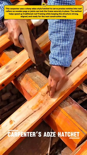 Fast Roof Rafter Notching #Roofing #Carpentry #Woodworking